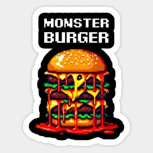 Monster Burger Sticker